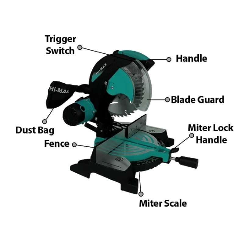 Hi Max 10 Inch Miter Saw 1350W 255Mm Ic095