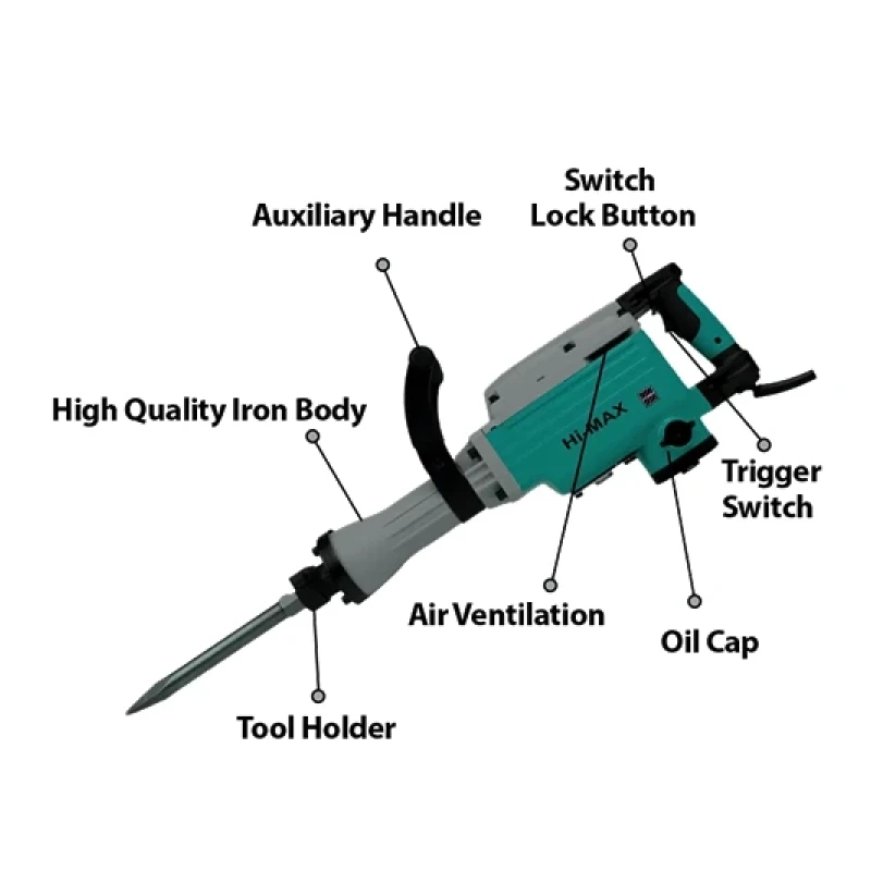 Hi Max Ic065A Demolition Hammer 1400W 16Kg