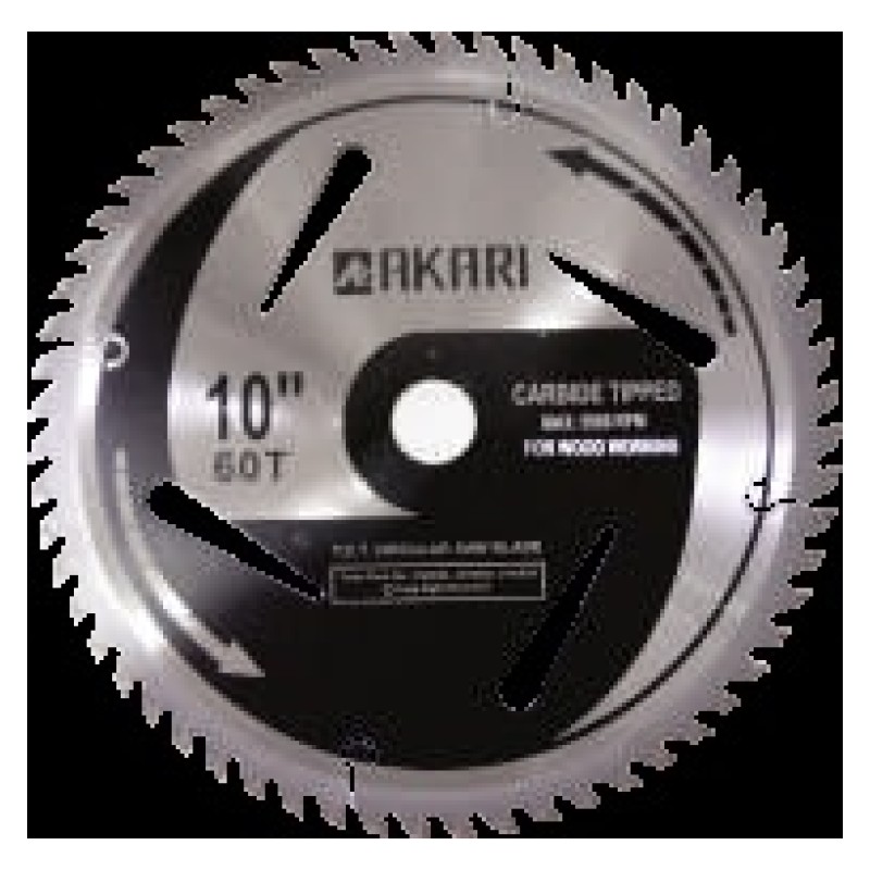 Akari TCT FOR WOOD CUTTING (AKARI) 10" 60T (25PCS)
