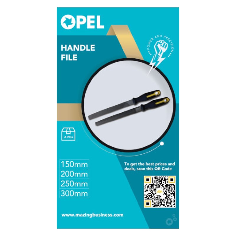 OPEL FILE - 18CM DIAMOND FILE SET