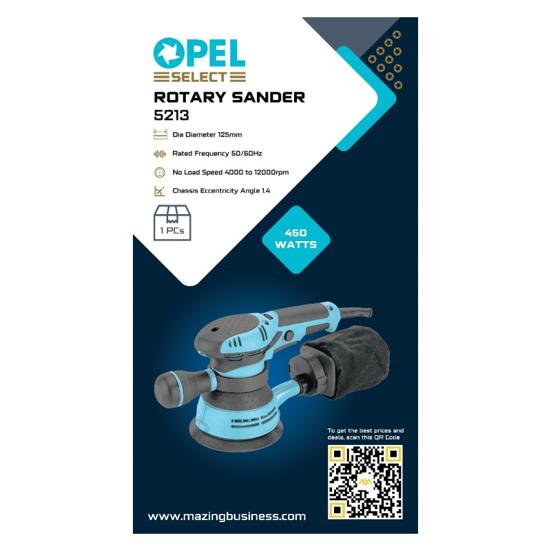 OPEL SELECT 5213 - 125mm ROTARY SANDER