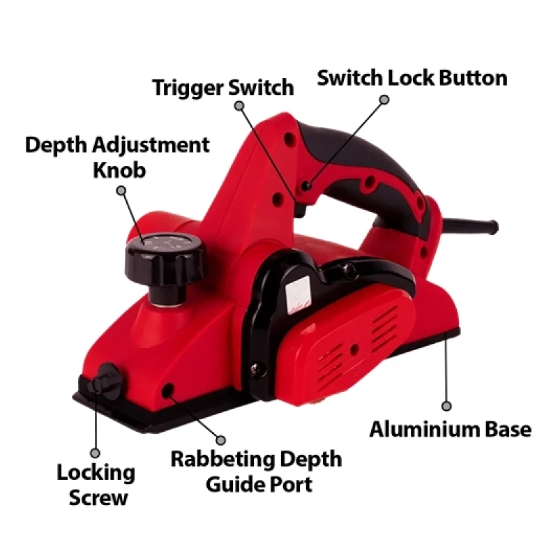 Xtra Power Xpt455 Wood Planer 650W 82Mm