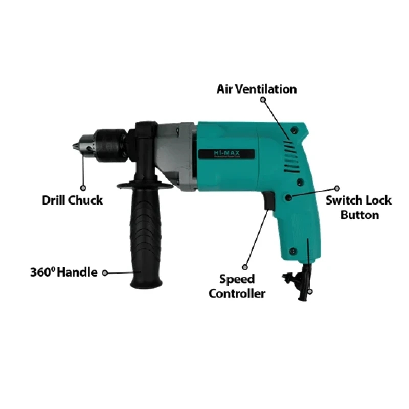 Hi Max Impact Drill Machine 13Mm 600W Ic017