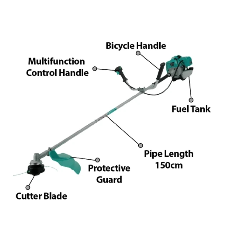Hi Max 10 Inch Gasoline Brush Cutter 52Cc 255Mm Ic046A