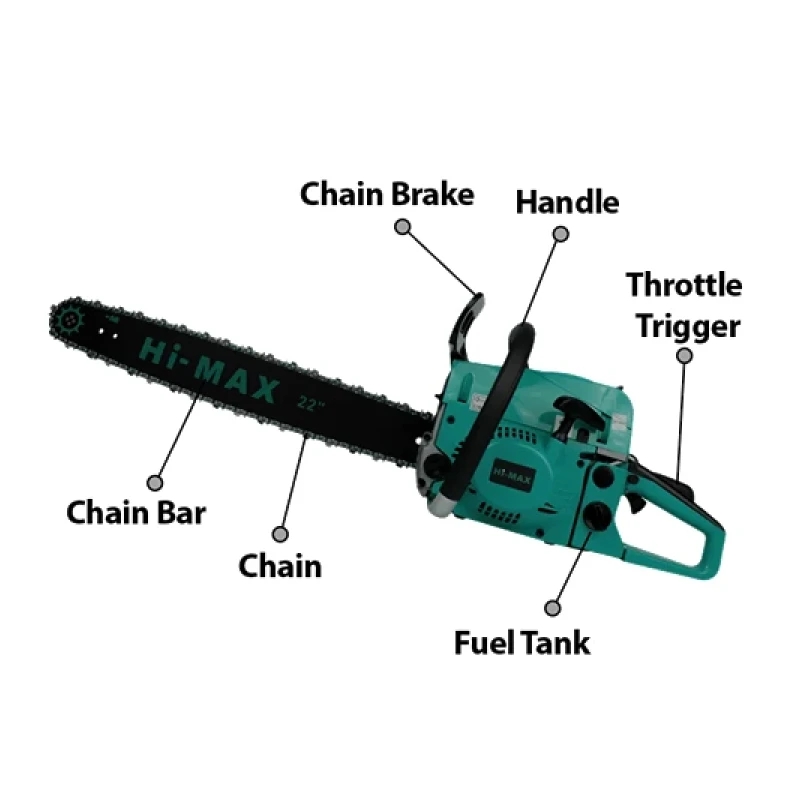 Hi Max 22 Inch Gasoline Chain Saw 550Mm 58Cc Ic059A