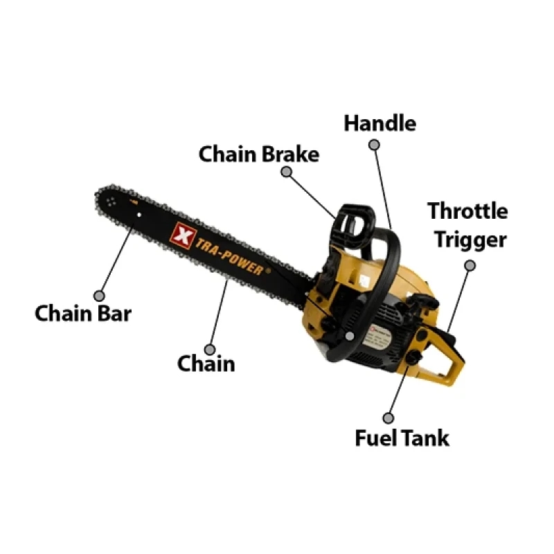 Xtra Power 18 Inch Gasoline Chain Saw 450Mm 58Cc Xpgcs18