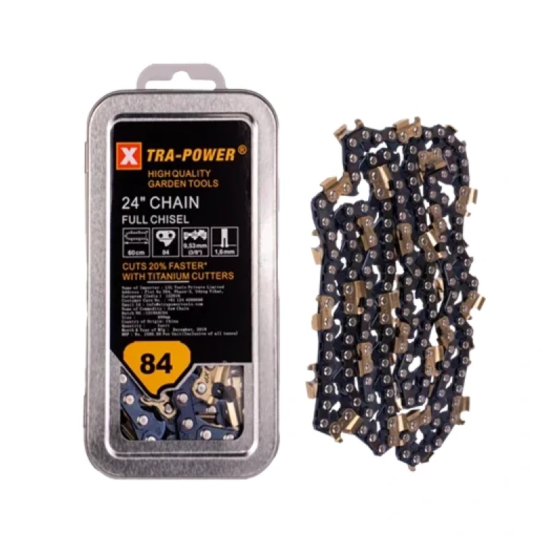 Xtra Power Metal Box Chain Titanium - 24 Inch
