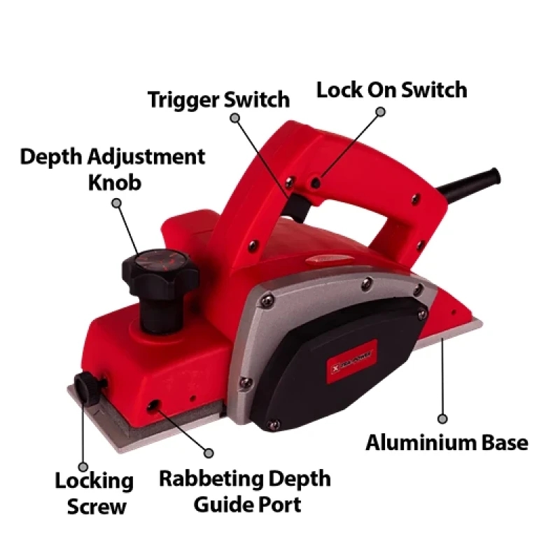 Xtra Power Xpt442 Wood Planer 500W 82Mm