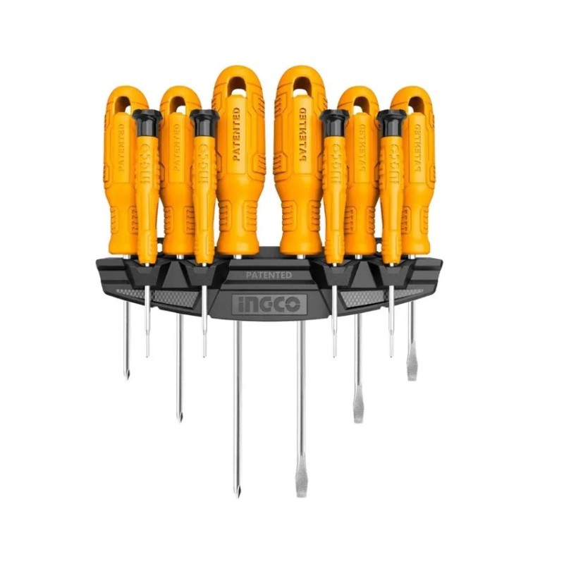 INGCO 10 PCS SCREWDRIVER AND PRECISION SCREWDRIVER SET CR-V- HKSD1058
