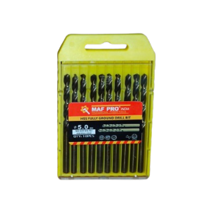 MAF PRO 10PCS HSS FULLY GROUND DRILL BIT - 5.0MM