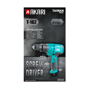 AKARI SCREW DRIVER (HEAVY DUTY) (10MM) (0-750RPM) (10 PCS) - APT-SD-LED-850