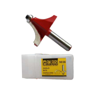 AKARI OVOLO ROUTER BIT 8MM SHANK 9036