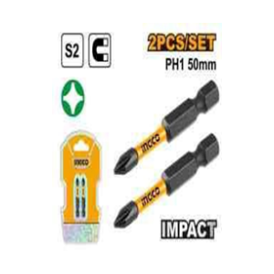 INGCO IMPACT SCREWDRIVER BITS PH1,50MM,2PCS/SET - SDBIM71PH15 0