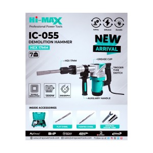 Hi Max Ic055 Demolition Hammer 1300W 7Kg
