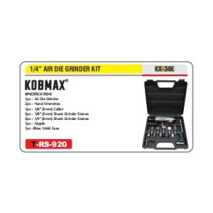 KOBMAX 1/4" AIR DIE GRINDER KIT - KX-34K