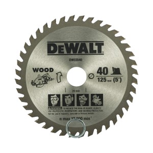 DEWALT 125MM X 40T - TCT SAW BLADE DW03540-IN