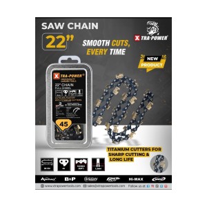 Xtra Power Metal Box Chain Titanium - 22 Inch