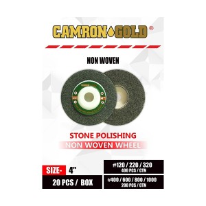 Camron Gold 4 Inch Non-Woven Pad For Marble & Granite 100Mm - 1000 Grit