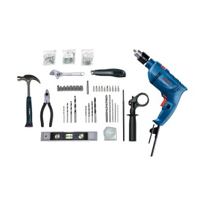 BOSCH IMPACT DRILLS GSB 600 (100 PC KIT) 600W 25MM (NEW) 06011A03F1