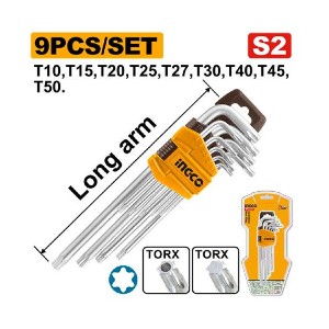 INGCO 9PCS TORX KEY - HHK13091