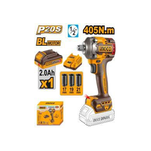 INGCO CORDLESS IMPACT WRENCH 20V - CIWLI20455