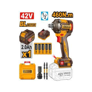 INGCO CORDLESS IMPACT WRENCH 42V - CIWLI42461