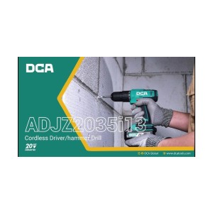 DCA 20V CORDLESS DRIVER/HAMMER DRILL ADJZ2035i13