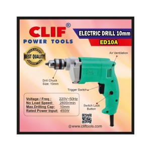 CLIF PLUS DRILL MACHINE -10MM 2310N DRILL ED10A (10PCS)