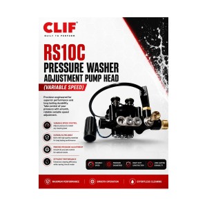 CLIF HIGH PRESSURE WASHER - RS10 PRESSURE ADJUSTABLE PUMP HEAD ASSEMBLY