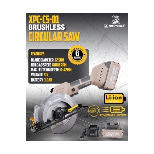 XTRA-POWER BRUSHLESS CIRCULAR SAW 21V - XPC-CS-01