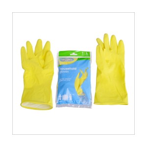 SAFETY HOUSEHOLD GLOVES ORANGE/YELLOW/BLUE (LS-138)