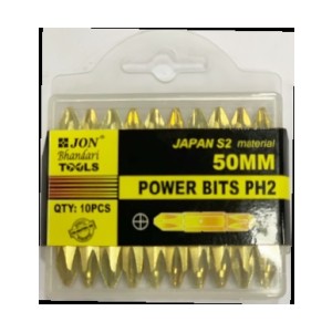 JON BHANDARI POWER BITS JAPAN S2 (HEAVY DUTY) 50MM PHILIPS (10PCS) - P064