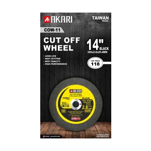 Akari CUT OF WHEEL 355 X 2.8MM (14") BLACK (1NET) (40PCS)