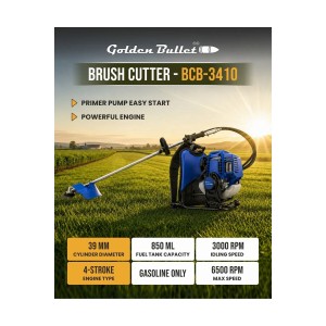 GOLDEN BULLET BRUSH CUTTERS (BACKPACK TYPE) 34CC 4 STROKE - BCB 3410