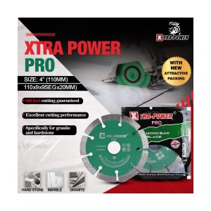 XTRA POWER PRO DIAMOND SAW BLADE PRO 110X9X9SEG X20MM