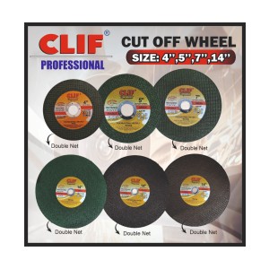 CLIF ABRASIVES CUT OFF WHEEL (GREEN COLOUR) -PROFESSIONAL 7INCHX1MM 2NET (100PCS)