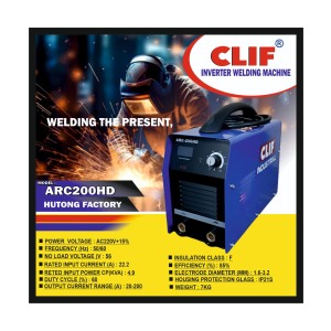 CLIF INDUSTRIAL WELDING MACHINES ARC 200 HD (HUTONG FACTORY) ARC 200 (1PCS)