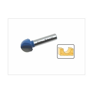 GOLDEN BULLET ROUTER & TRIMMER BITS BLUE PROFESSIONAL RANGE 9106 CORE BOX ROUND BITS (ROUND NOSE)