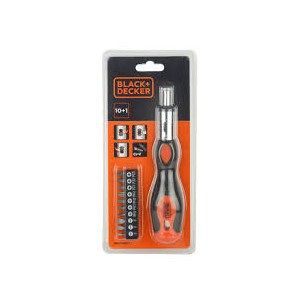 BLACK & DECKER MULTIBIT RATCHETING SD WITH 10 BITS BDHT68127