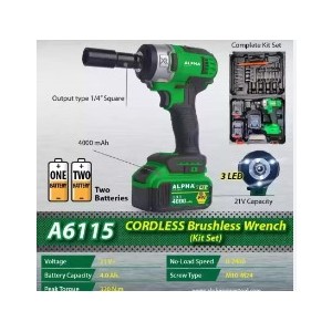 ALPHA CORDLESS BRUSHLESS WRENCH (21 VOLT) - A6115
