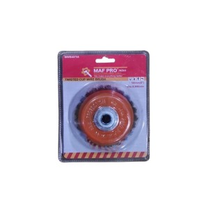 MAF 3INCH M14 TWISTED WIRE BRUSH INDUSTRIAL