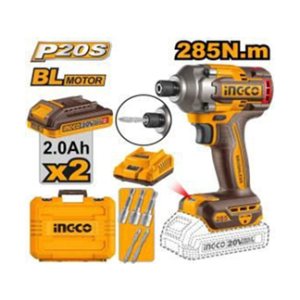 INGCO 20V CORDLESS IMPACT DRIVER 6.35MM - 285NM - CIRLI2028