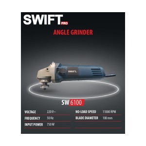 SWIFT ANGLE GRINDER 100MM(BOSH TYPE) - SW6100