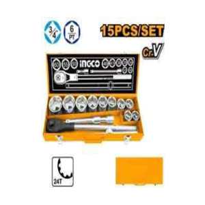 INGCO 15 PCS 3/4" SOCKET SET - HKTS034151