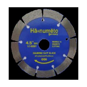 Akari MARBLE CUTTING BLADE (HANUMETO HOT PRESS) 4.5" SEG 9T H006 (200PCS)