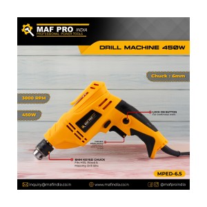 MAF Drill Machine 6.5mm 450W - MPED-6.5