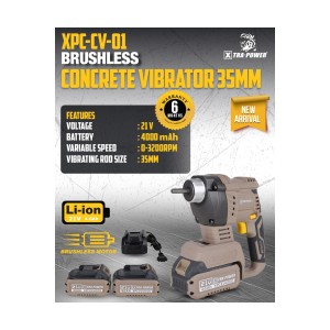 XTRA-POWER BRUSHLESS CONCRETE VIBRATOR 21V XPC-CV-01