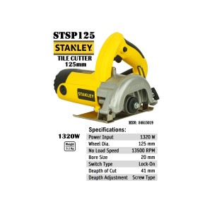 STANLEY MARBLE CUTTER 125MM 1320W STSP125