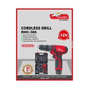 RED HORSE CORDLESS DRILL KITS 12V - RH - 386