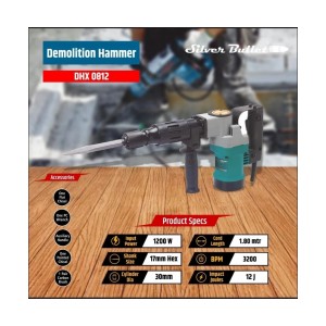 SILVER BULLET DEMOLITION HAMMER 1200W - DHX0812